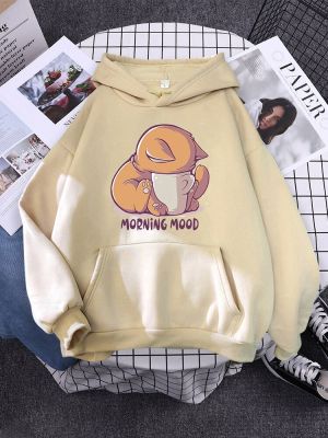 Hoody Kawaii Cat Cartoon Print Woman Sweatshirt With Hooded Harajuku Loose Womens Hoodie Korean Fashion Female Clothes Size Xxs-4Xl