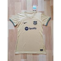 ✾✖ 2223 New Women Barcelona Away Football Jersey Tops Gold Short Sleeve Soccer/Football Jersey Shirt Size S-XL Barcelona Women Jersey Shirts