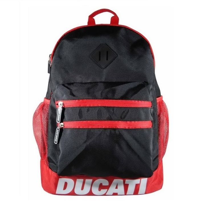 ducatiกระเป๋าเป้สะพายหลังลิขสิทธิ์แท้ดูคาติ-ขนาด-29x44x15-cm-dct49-083-สีดำแดง