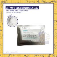 ETHYL ASCORBIC ACID﻿ (3-O-ethyl ascorbic acid)อนุพันธ์วิตามินซีมีความเสถียรสูงละลายในน้ำได้ ทนอุณหภูมิสูงให้ผิวกระจ่างใส