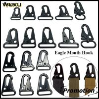 WUXU 5pcs 10ขนาด คาราบิเนอร์แขวนกลางแจ้ง เครื่องมือคลิปปีนเขา หัวเข็มขัดปากนกอินทรี ตะขอนกอินทรี เข็มขัด carabiner สายรัดหัวเข็มขัด