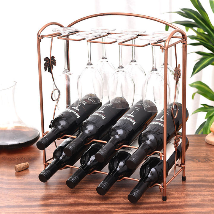 personality-wine-rack-8-bottle-of-8-cup-holder-red-wine-cup-holder-wine-rack-creative-wine-rack-goblet-rack-iron-art-wine-rack