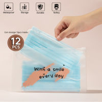 KF94/Disposable Face Mask Storage Bag Anti Dust Mask Storage Bag Portable Waterproof Zipper Bag