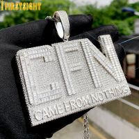 New Iced Out Bling CZ Letter CFN Pendant Necklace Silver Color Full 5A Zircon Came From Nothing Charm Men Fashion Hiphop Jewelry Fashion Chain Necklac