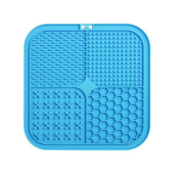 Silicone Dog Pet Lick Mat Pad Boredom Buster Slow Feeder Bath