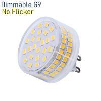 【♘COD Free Cas♘】 sdis shop G9หลอดไฟแอลอีดีแบบหรี่แสงได้ Ac120v ไฟ Led 220V 9W 90ดวง Smd2835ไฟแชนเดอเลียร์850lm หลอดไฟ Led เปลวไฟไม่กระพริบไฟฮาโลเจน80W