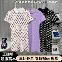 NY summer POLO dress female Yankees full print retro fashion A-line skirt sexy thin short-sleeved T-skirt cotton thin