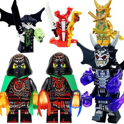 Time And Space Twins Dark Lord Crystal King Minifigure Phantom Ninja Ghost Filled Lego Assembled Building Blocks 【AUG】