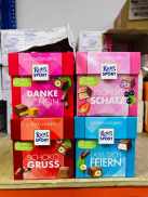 Sô cô la Happy birthday Ritter Sport 176g Ly Mai 91  hồng đậm