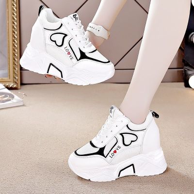 High Quality Women Platform Sneakers 2023 New Chunky Woman Casual Dad Shoes Basket Female Fashion Sport Mesh Lace Up Shoes