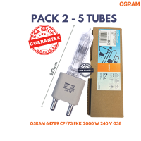 หลอดไฟแพ็ค2-5หลอดOSRAM 64789 2000 W. 240V. CP/73 G38