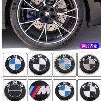 LCX 1ชิ้นหมวกสติ๊กเกอร์ติดล้อ BMW อะไหล่จานครอบกระดุมล้อยางรถยนต์สำหรับเกือบทุกรุ่น56มม. &amp; 60มม. &amp; 68มม.