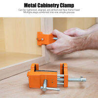 2Pcs ตู้ Claw Professional Metal Cabinetry Clamp พร้อมประแจหกเหลี่ยมสำหรับตู้โชว์ Orange