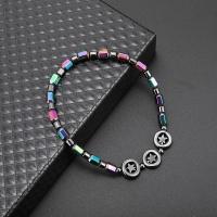 Hematite Round Beads Stretch Anklet Anti-Fatigue Health Care Energy Anklet Jewelry