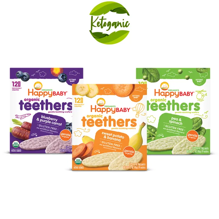Happy Baby Organic Teethers 3 Flavor Variety Pack Lazada PH