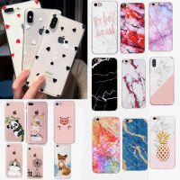 ✙☎ Marble Stone Texture Phone Case For iPhone 7 8 X 10 XS 7 8 Plus 6 6s SE 2020 5 5S SE Colorful Soft Silicone Back Cover Capa