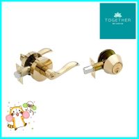 เขาควายทั่วไป+DEABOLT ISEO COMBO-D+6406 PVD สีทองKEYED-ENTRY DOOR LEVER+DEADBOLT ISEO COMBO-D+6406 PVD GOLD **จัดส่งด่วนทั่วประเทศ**