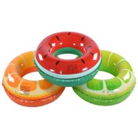 Watermelon Swim Ring Inflatable Float Backyard Pool Float Circle For Adult Children Summer Water Sports Outdoor Game