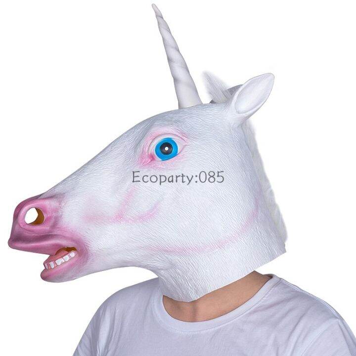 animal-funny-mask-horse-unicorn-deluxe-novelty-party-costume-party-latex-animal-head-mask-variety-of-animals-headgear-props-50