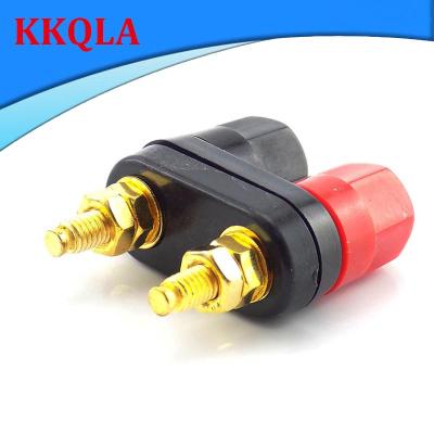 QKKQLA 5pcs Dual 4mm Banana Plugs Couple Terminals Plug Jack Socket Binding Post Connector Amplifier Speaker DIY Connectors