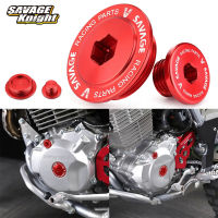 CRF230รถจักรยานยนต์เครื่องยนต์ปลั๊กฝาครอบสำหรับ HONDA XR250R XR250L XR400R XR600R XR650L Crankcase สกรูฝาครอบเครื่องกำเนิดไฟฟ้ากระแสสลับ Cap