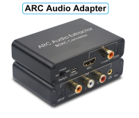 HDMI ARC Audio Extractor DAC Converter อะแดปเตอร์ดิจิตอล Optical SPDIF Coaxial To Analog 3.5มม.L/R สเตอริโอ DAC HDMI Audio Converter