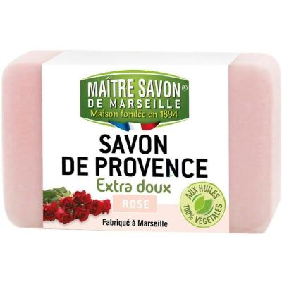 Maitre Savon de Provence สบู่ก้อน กลิ่นกุหลาบ Extra Soft Soap Rose (100gm)