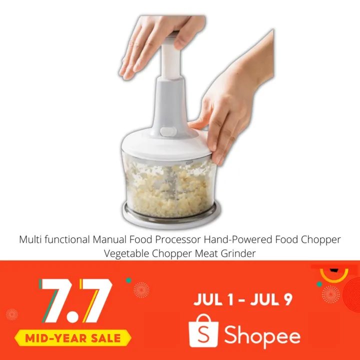 Multi functional Manual Food Processor HandPowered Food Chopper