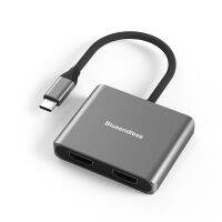 [LUNA electronic accessories] อะแดปเตอร์หลายจอภาพ2พอร์ต USB C To 2 X HDMI-เข้ากันได้ตัวแยกวิดีโอประเภท Hub คู่4K 30Hz หรือ60Hz สำหรับพีซี