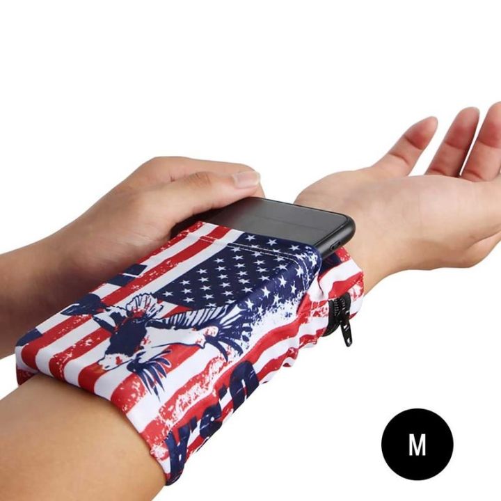 new-men-women-sports-mobile-phone-arm-bag-running-hand-bag-wrist-bag-double-side-wrist-wallet-pouch-wrist-support-pocket