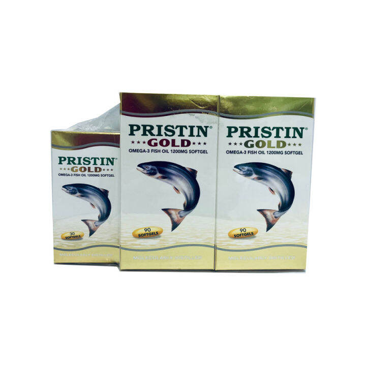 Pristin Gold Omega 3 Fish Oil 1200mg 90s+90s+30s Lazada