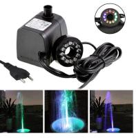 25W.20W 15W Submersible Fountain Pump With LED Light for Water Feature Outdoor Pond Aquarium Fish Tanks Fountain rockery decorat