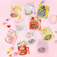 ♘﹊ Kawaii Sanrio Mymelody Kuromi PVC Stickers Hand Book Material Cute Cartoon Decorative Stickers