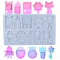 [COD] diy crystal glue mold full version cute and good-looking quicksand pendant silicone hot push