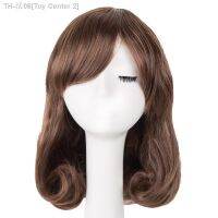 Fei-Show Synthetic Hair Heat Resistant Fiber Short Wavy Wigs Costume Cosplay Halloween Women Inclined Bangs Carnival Hairpiece [ Hot sell ] Toy Center 2