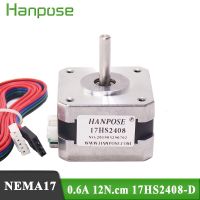 1ชิ้น17hs2408 4-Lead Nema 17สเต็ปมอเตอร์42มอเตอร์42Bygh 0.6a Ce และเครื่องพิมพ์เลเซอร์ Cnc แบบ3d