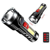 LED Flashlight Super Light USB Recharge Outdoor High-power Portable Lamp Xenon Hernia Household Lamp High Bright Flash Light