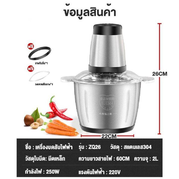 เครื่องบด-เครื่องปั่น-เครื่องบดหมู-เครื่องผสมอาหาร-เครื่องปั่นอเนกประสงค์-2-l