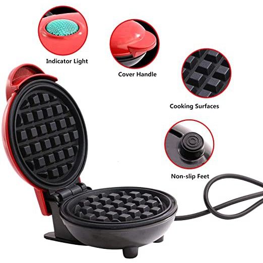 yaya-เครื่องทำวาฟเฟิล-เครื่องทำขนม-mini-waffle-maker-ขนาดมินิ-เครื่องทำขนมรังผึ้ง-เบเกอรี่