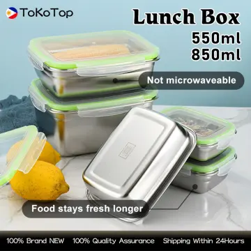 550 ml Stainless Steel Stackable Lunch Container for Adult bento