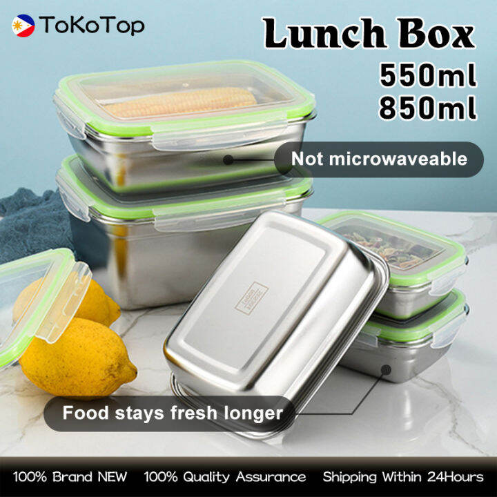 New Arrival 550/850ml Stainless Steel Lunch Containers Eco-Friendly ...