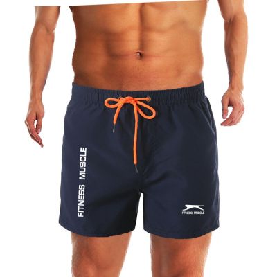 กางเกงขาสั้นชายหาดสำหรับผู้ชาย2 Swr-09กางเกงโต้คลื่นชายหาดพิมพ์ลายฟิตเนสกีฬาทางน้ำซับในกางเกงขาสั้นเบอร์มิวดาแฟชั่นสองชั้น
