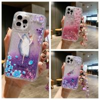 เคสทรายเป็นประกายน่ารักสำหรับ iPhone 14 13 12 11 Pro 12 13 Mini Xs Max XR Xs X 8 7 6S 6 Plus เคส SE3 SE2ประกายปกปิดแบบเหลวป้องกันการตก