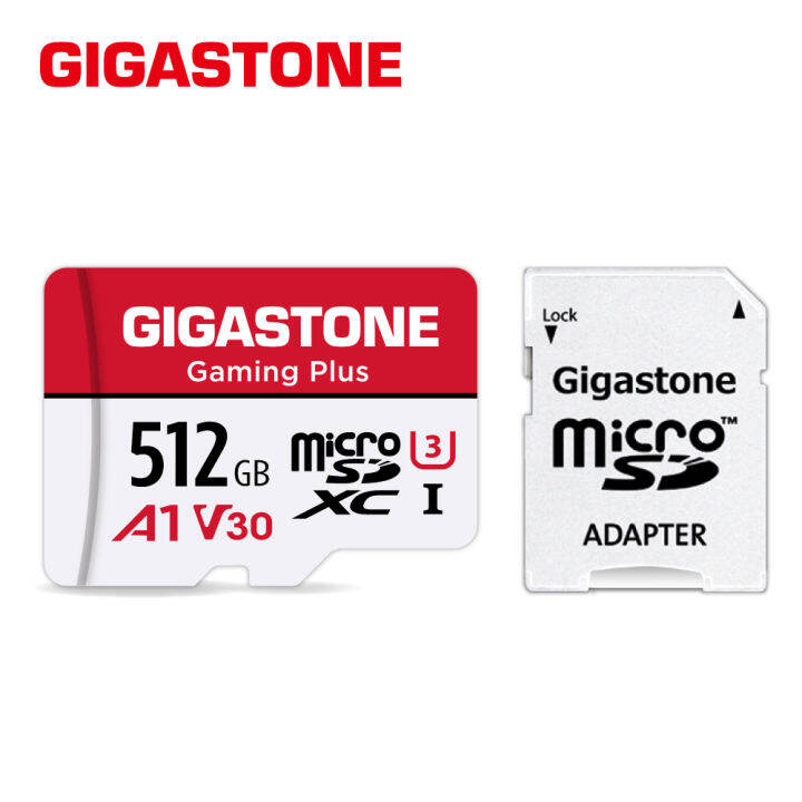 GIGASTONE 512GB Micro SD Card, Gaming Plus, MicroSDXC Memory Card for NintendoSwitch, Steam