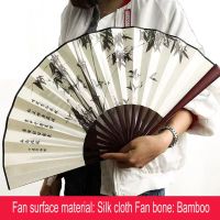 Chinese Silk abanico plegable Folding abanico bambu Traditional Ancient Style Elegant Hand Fan Classical Dance Man Female Fan