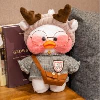 【A Great】 30เซนติเมตรน่ารัก BlushingPlush StuffedPillowDuck SoftDoll วันเกิดสำหรับเด็ก