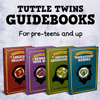 The Tuttle Twins Guidebook Combo Set Our illustrated, hardback series of books for pre-teens and teens introduce all kinds of important topics: critical thinking, logic, entrepreneurship, hard work, standing up for what is right, and much more! USA Import