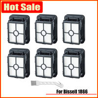 6แพ็คสูญญากาศ HEPA กรองเปลี่ยนสำหรับ Bissell CrossWave 1866เครื่องดูดฝุ่น,เปรียบเทียบกับส่วน1608684อุปกรณ์เสริมสำหรับบ้าน