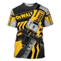 (ในสต็อก) ใหม่ Dewalt ความงามมือเครื่องมือ 3D ทั้งหมดพิมพ์เสื้อยืด S-5XL (ชื่อเล่นและโลโก้ฟรี)