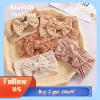 ALDRICH FASHION เด็ก Headwear ผ้าโพกศีรษะ Headwear Bowknot Bow ที่คาดผมเด็ก ยางยืด สายผ้าโพกหัว